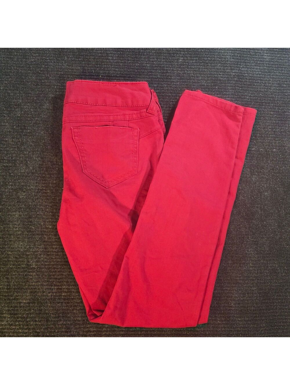 Candie's Red Skinny Jeans Size 7 classic style